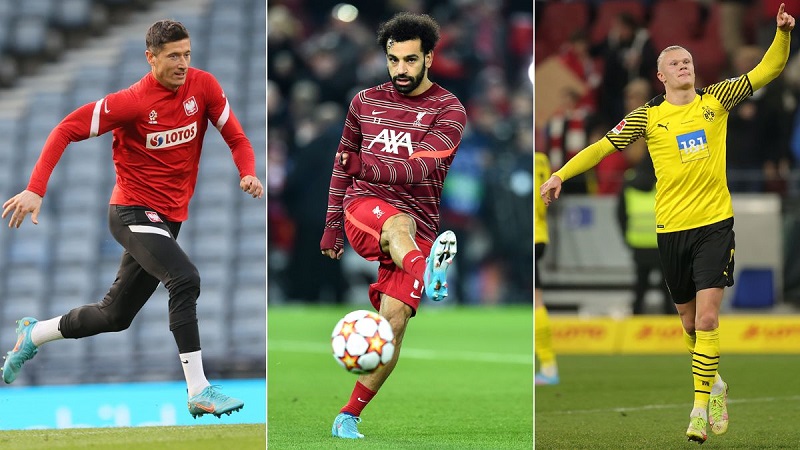 Barca lựa chọn ai giữa Haaland, Salah và Lewandowski?