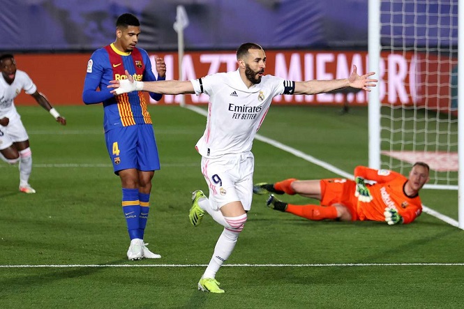 Benzema đánh gót “thiên tài” ghi bàn cho Real ở trận Siêu kinh điển Benzema đánh gót “thiên tài” ghi bàn cho Real ở trận Siêu kinh điển
