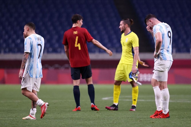 Các cầu thủ Brazil chế nhạo Argentina sau khi bị loại khỏi Olympic