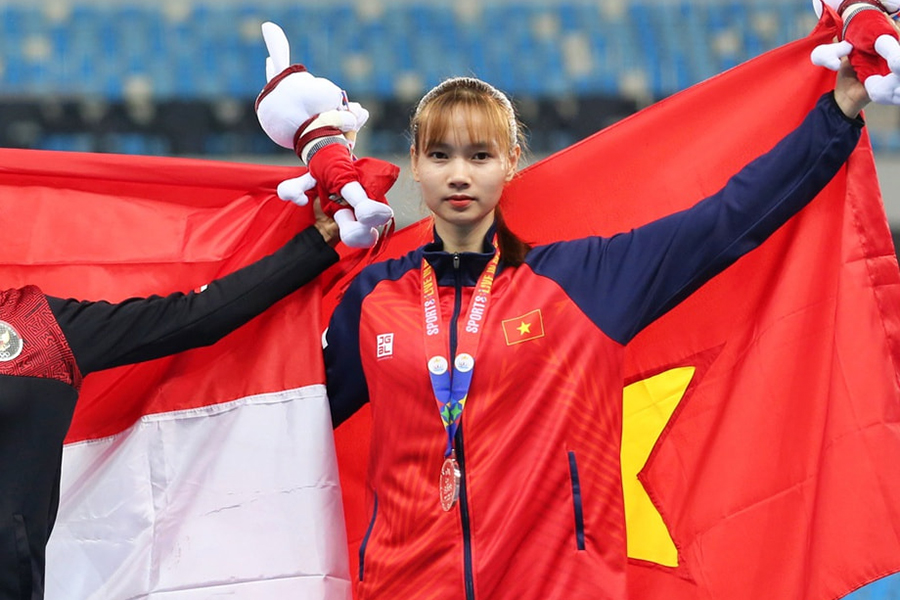 C&ocirc; g&aacute;i H&agrave; Nội 24 tuổi gi&agrave;nh HCĐ nhảy xa giải điền kinh Hong Kong mở rộng 2024