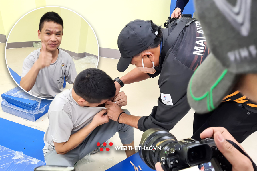 Chàng công nhân phục vụ công trình SEA Games 31 được nhận món quà bất ngờ