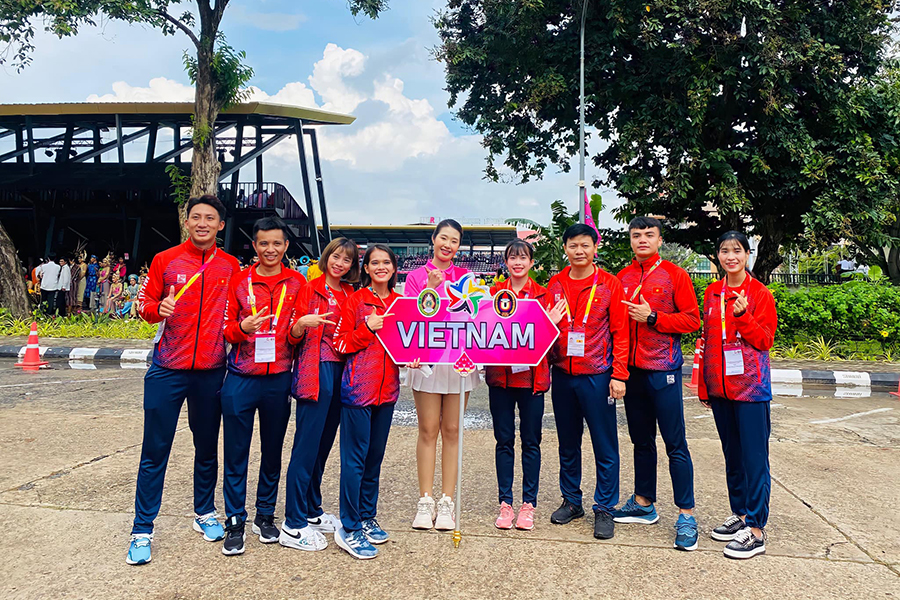 Việt Nam có HCV điền kinh đầu tiên tại Đại hội Thể thao Sinh viên Đông Nam Á 2022 Việt Nam có HCV điền kinh đầu tiên tại Đại hội Thể thao Sinh viên Đông Nam Á 2022