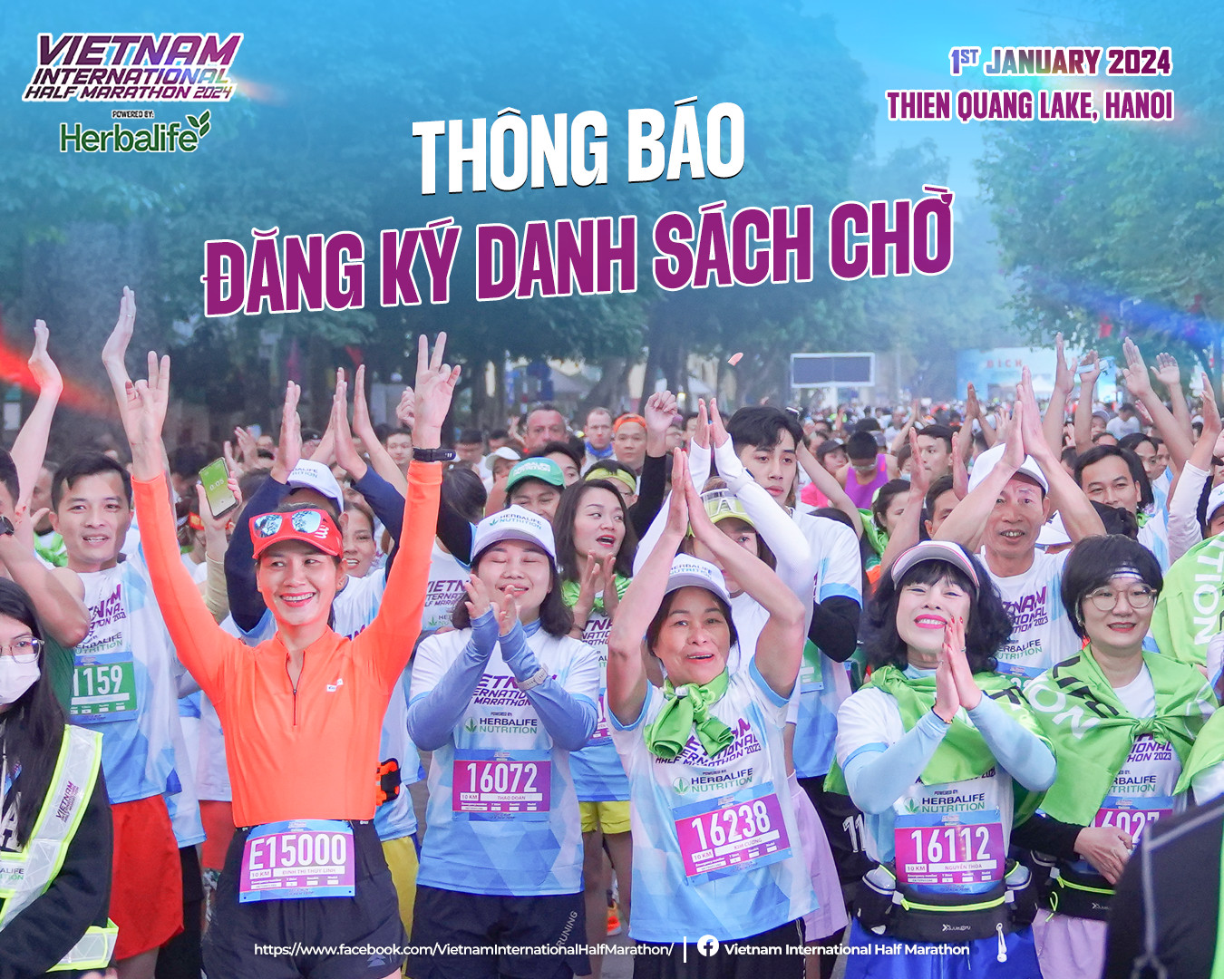 Đăng ký danh sách chờ tham gia Giải Bán Marathon Quốc tế Việt Nam 2024 tài trợ bởi Herbalife