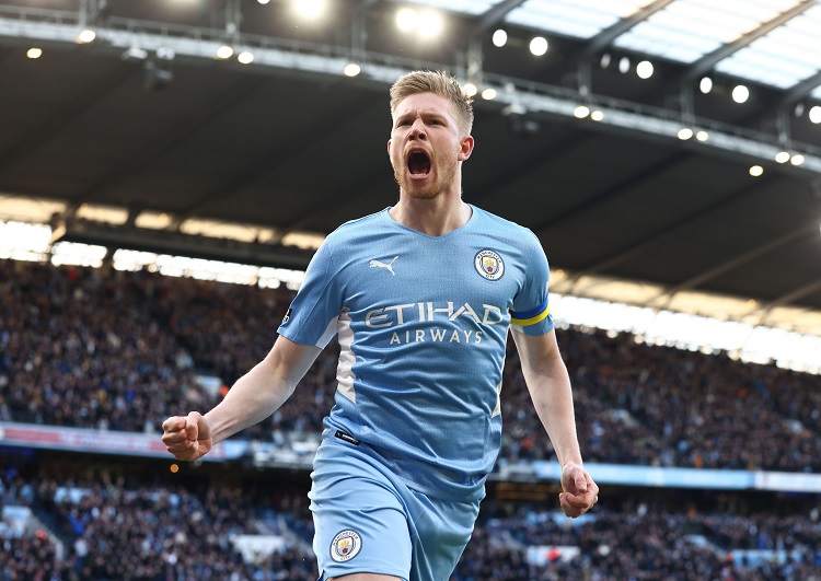 De Bruyne ghi bàn bằng chân trái nhiều hơn chân phải cho Man City De Bruyne ghi bàn bằng chân trái nhiều hơn chân phải cho Man City