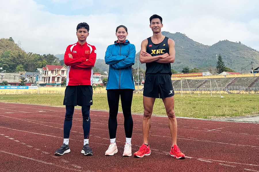 Tuyển thủ điền kinh tập huấn ở Lai Châu trước khi tranh suất dự SEA Games 31