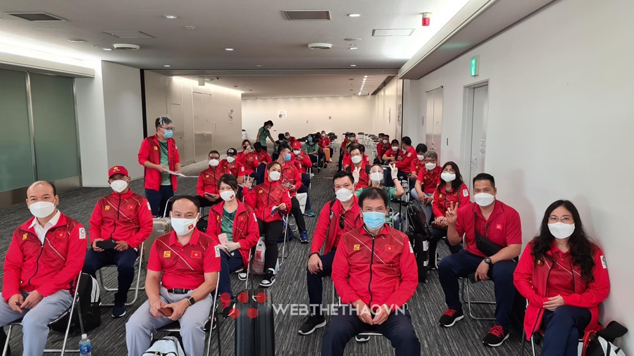 Những hình ảnh đầu tiên tại Nhật Bản của đoàn thể thao Việt Nam dự Olympic 2021 Những hình ảnh đầu tiên tại Nhật Bản của đoàn thể thao Việt Nam dự Olympic 2021
