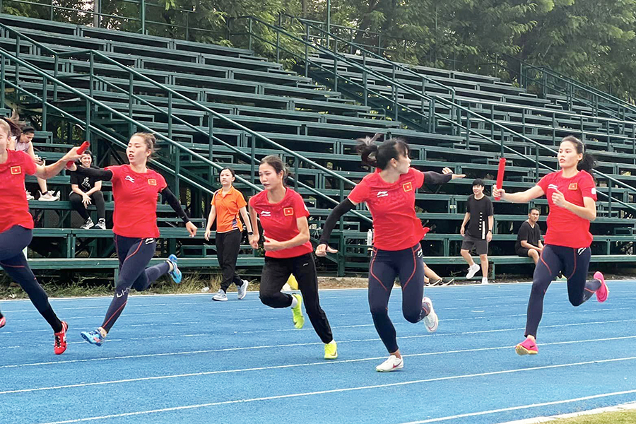 Tổ chạy 4x400m nữ tìm thêm cơ hội dự Olympic Paris 2024 tại giải điền kinh Đài Loan mở rộng