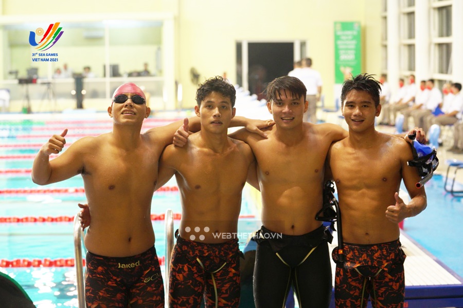 Công nhận HCV lặn 4x200m nam SEA Games 31 sau khiếu nại của đội Indonesia