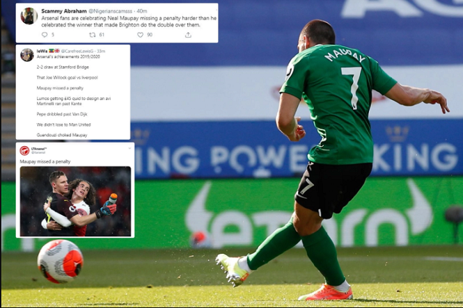 CĐV Arsenal chế giễu tội đồ gây chấn thương vừa sút hỏng penalty