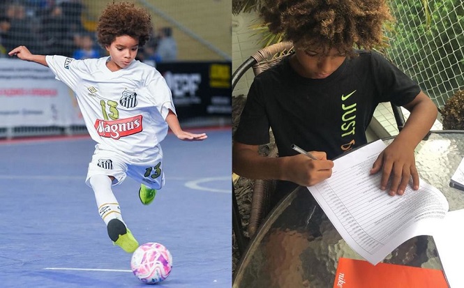 “Thần đồng” 8 tuổi vượt qua kỷ lục của Messi và Neymar