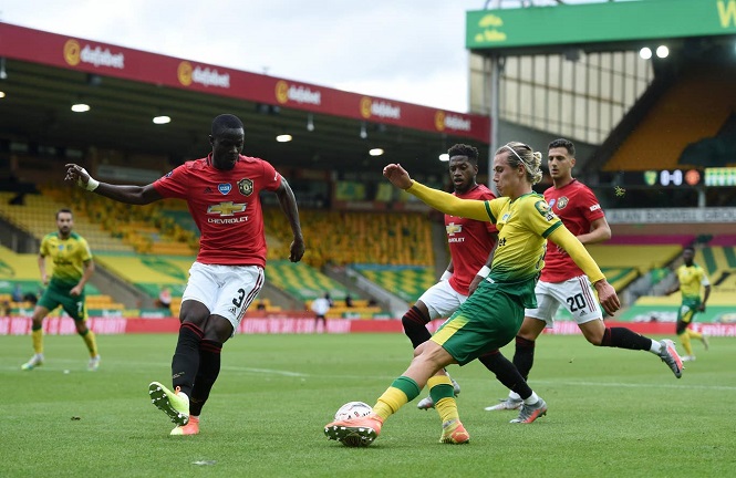 Hậu vệ MU có màn “đóng kịch” hài hước nhất mùa giải trước Norwich