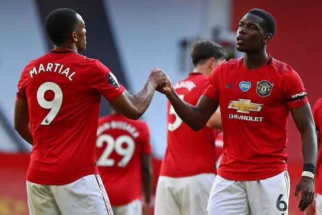 Martial tiết lộ về sự hợp tác giữa Pogba và Fernandes ở MU
