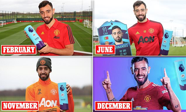 Bruno Fernandes bắt kịp Ronaldo về giải thưởng ở MU