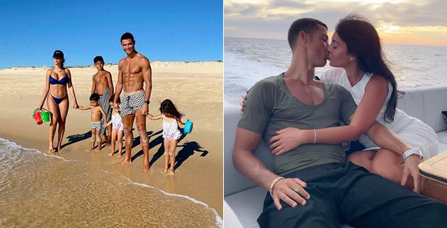 Ronaldo khoe hình ảnh tuyệt vời cùng gia đình trên bờ biển