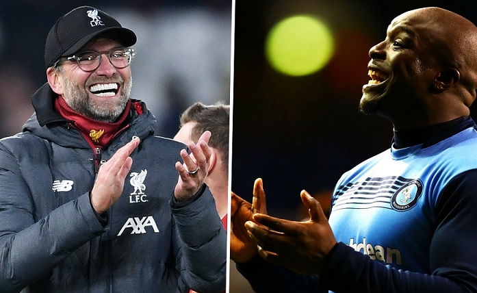 “Bò mộng” Adebayo Akinfenwa nhận tin nhắn đặc biệt từ Jurgen Klopp