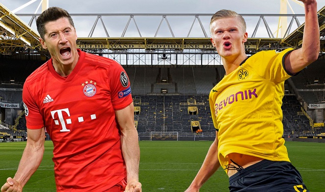Dortmund vs Bayern: Haaland thách thức Lewandowski