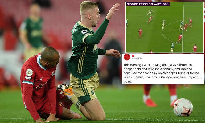 Liverpool nổi giận với VAR khi chịu phạt đền oan uổng