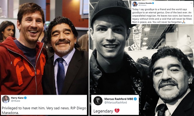 Messi cùng các siêu sao tưởng nhớ đến Maradona