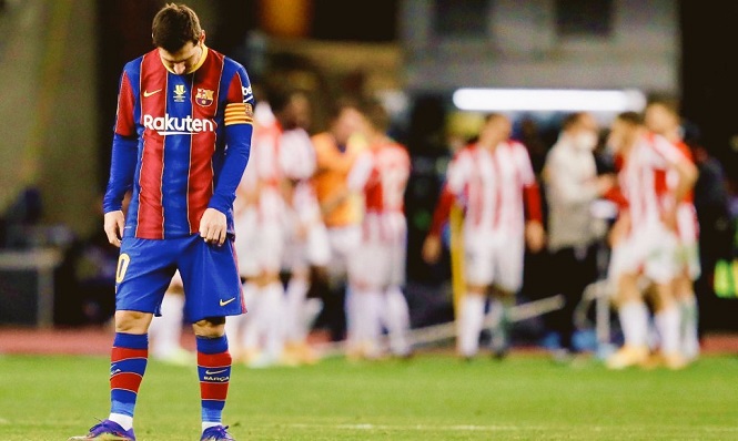 Xem Messi nhận thẻ đỏ với hành động gây sốc ở trận gặp Bilbao