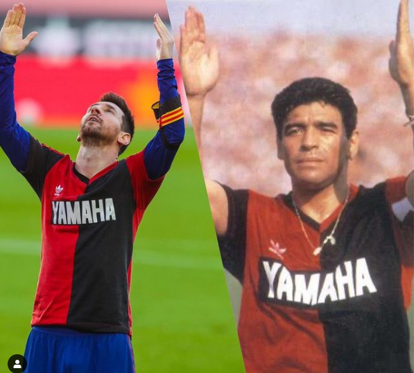 Lùm xùm giữa Nike và Adidas sau khi Messi tưởng nhớ Maradona