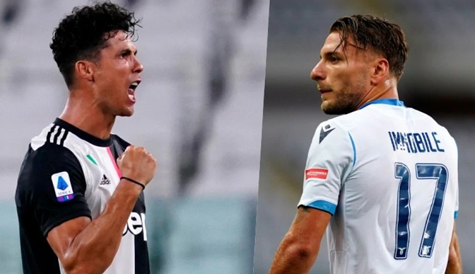 Chiếc giày vàng thuộc về ai nếu Ronaldo bằng bàn thắng với Immobile?