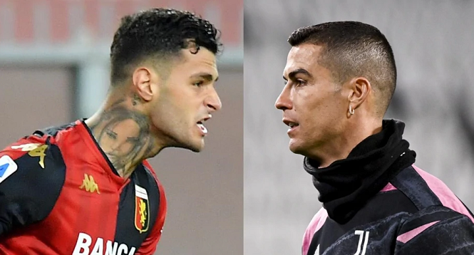 Tiền đạo của Genoa tốt hơn Ronaldo về ghi bàn ở Coppa Italia