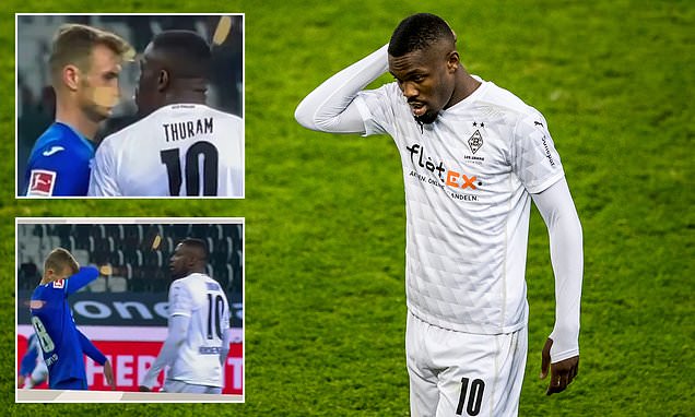 Marcus Thuram bị phạt nặng khi nhổ nước bọt vào đối thủ