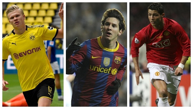 Haaland nắm giữ kỷ lục mà Ronaldo và Messi không thể đạt được