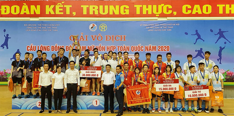 Kết quả Giải vô địch cầu lông đồng đội nam nữ hỗn hợp toàn quốc 2020: Bắc Giang vô địch!