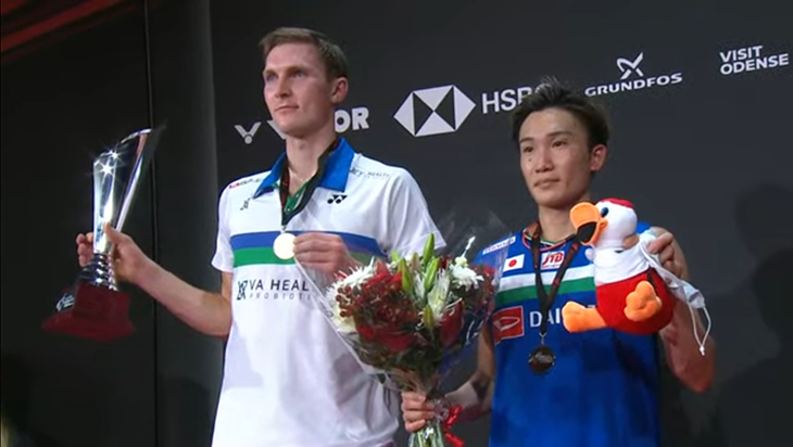 Kết quả cầu lông Đan Mạch mở rộng 24/10: Axelsen vô địch do lối chơi của Momota phản chủ