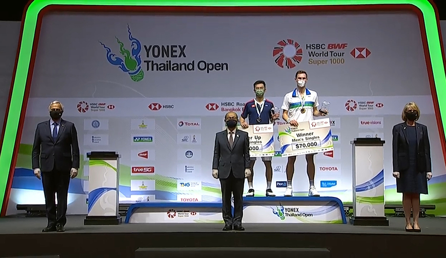 Kết quả chung kết cầu lông Thái Lan mở rộng hôm nay: Axelsen và Marin vô địch