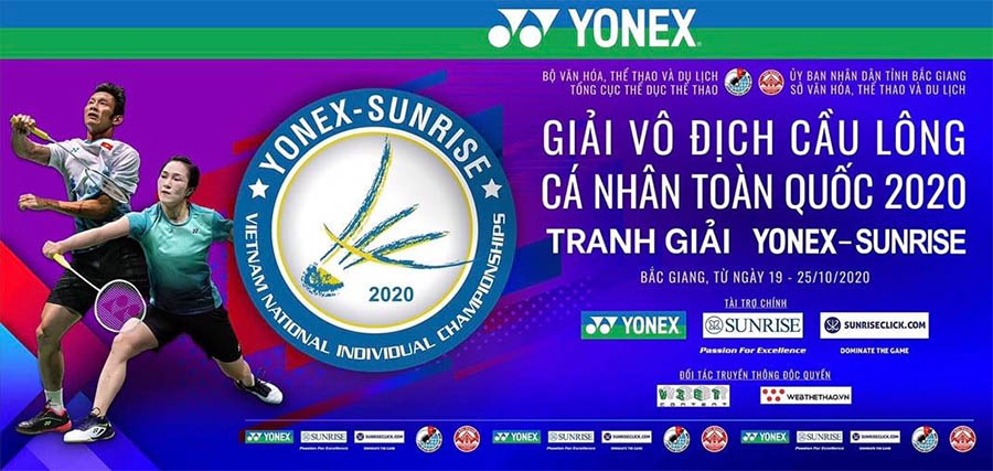 Kết quả và lịch thi đấu giải vô địch cầu lông Cá nhân toàn quốc 2020 ngày 24/10: Tiến Minh và Thùy Linh vô địch