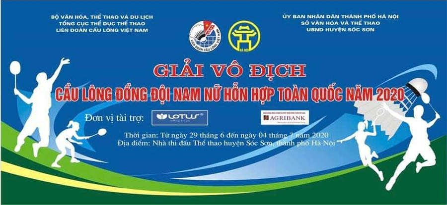 Trực tiếp Giải vô địch cầu lông đồng đội nam nữ hỗn hợp toàn quốc 2020 hội tụ sao