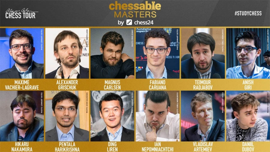Kết quả giải cờ vua Chessable Masters khuya 23/6: Lách qua khe cửa hẹp, Caruana đụng Vua cờ!