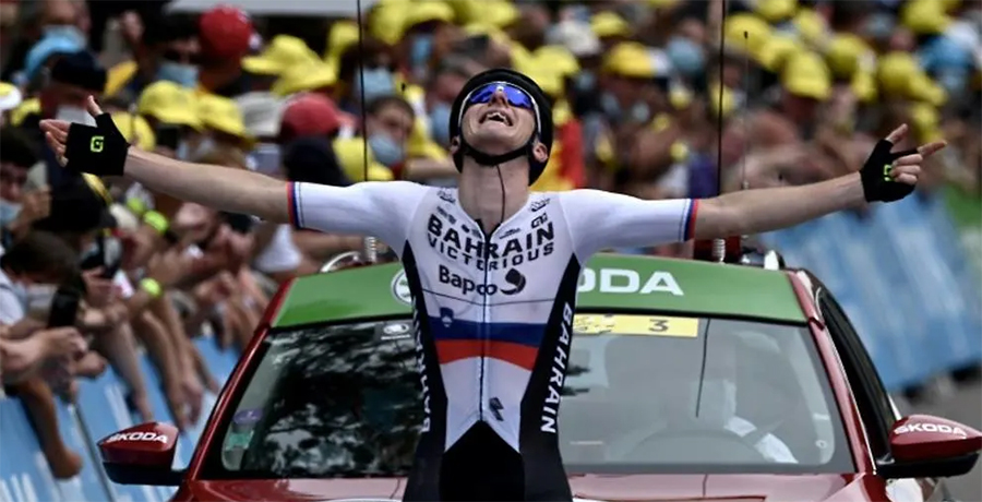 Mohoric thắng chặng 7 Tour de France sau cuộc bứt phá rung động
