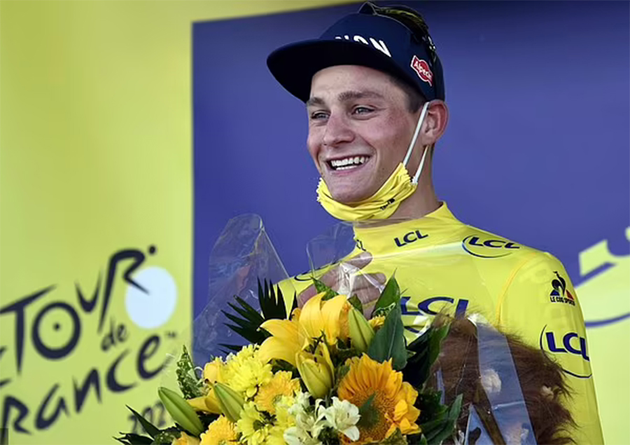 Mathieu van der Poel "xé" áo vàng Tour de France