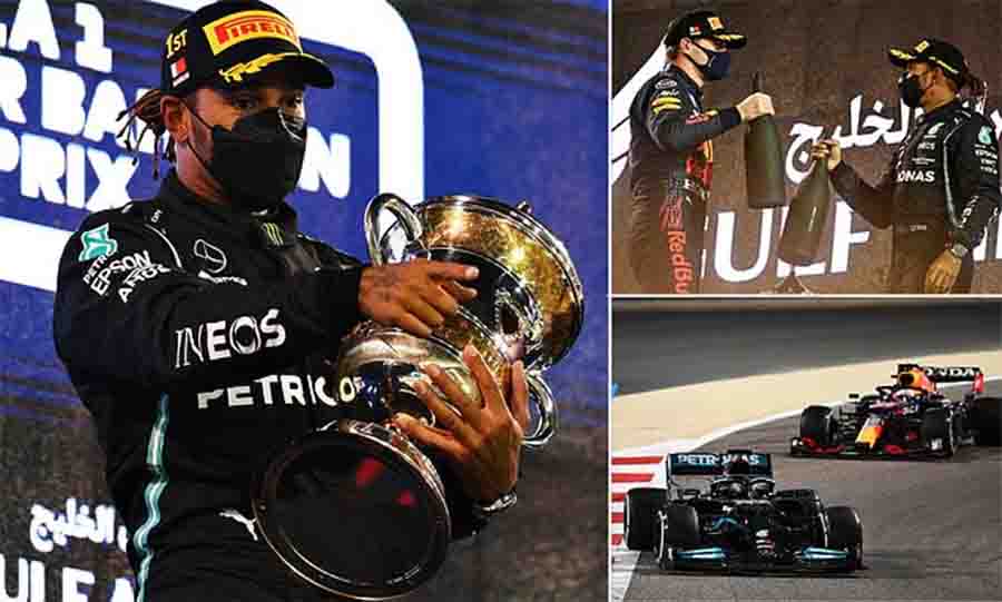 Hamilton thắng sít sao Verstappen ở giải mở màn F1, Mazepin biến thành trò cười do không hoàn thành nổi 1 vòng đua!