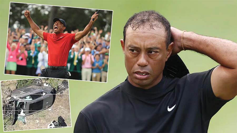 Xe sang cứu mạng golfer Tiger Woods sau tai nạn giao thông khủng khiếp