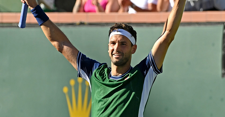 Kết quả tennis mới nhất ngày 15/10: Trùm sát gái Grigor Dimitrov tung hoành ở Indian Wells
