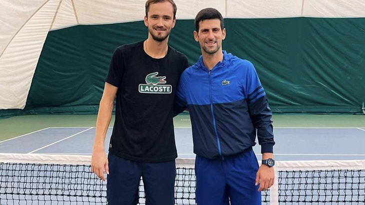 Kết quả tennis mới nhất 29/10: Djokovic và Medvedev không ngán tập chung với nhau
