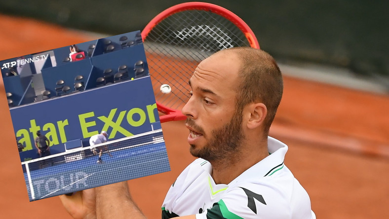 Tai nạn hy hữu tại giải tennis Qatar Open: Bị loại do tự đập vợt trúng mặt nên hết thấy đường!