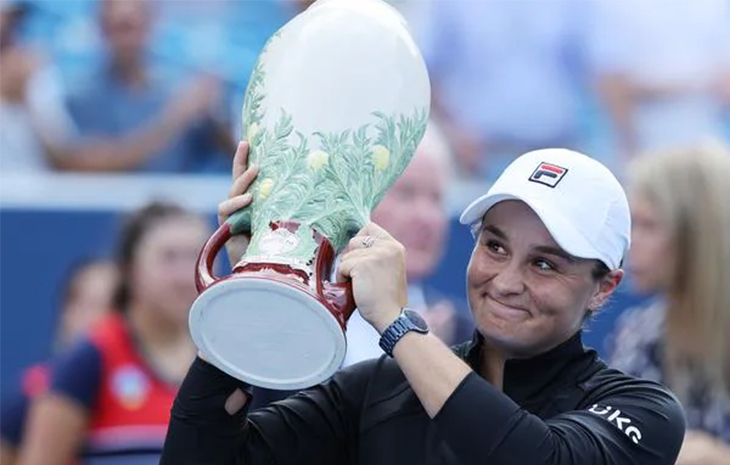 Kết quả tennis Cincinnati Masters 2021 hôm nay 23/8: Số 1 thế giới Barty vô địch