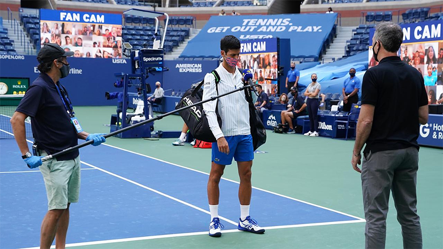 Giải tennis US Open sử dụng c&ocirc;ng nghệ: Djokovic kh&ocirc;ng c&ograve;n lo đ&aacute;nh b&oacute;ng tr&uacute;ng cổ trọng t&agrave;i bi&ecirc;n!
