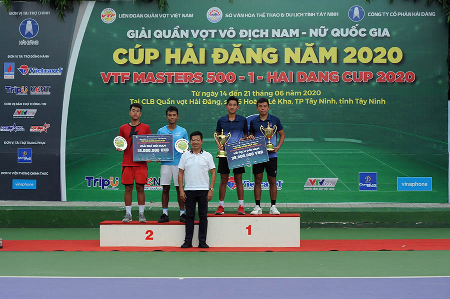 Kết quả giải quần vợt VĐQG hôm nay, 20/6: Lý Hoàng Nam / Nguyễn Văn Phương vô địch đôi nam
