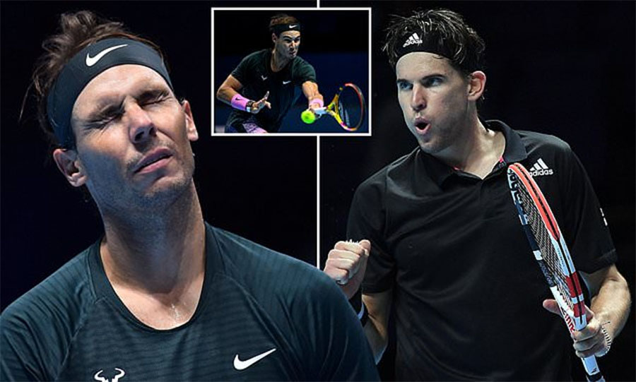 Nadal sụp đổ trong một ngày "điên rồ" của ATP Finals