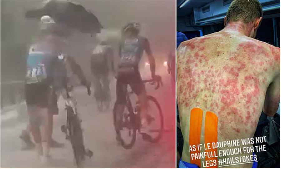 Mưa đá trút xuống Pháp hay nỗi khổ của các cua-rơ không thể thấy hết qua bề ngoài!
