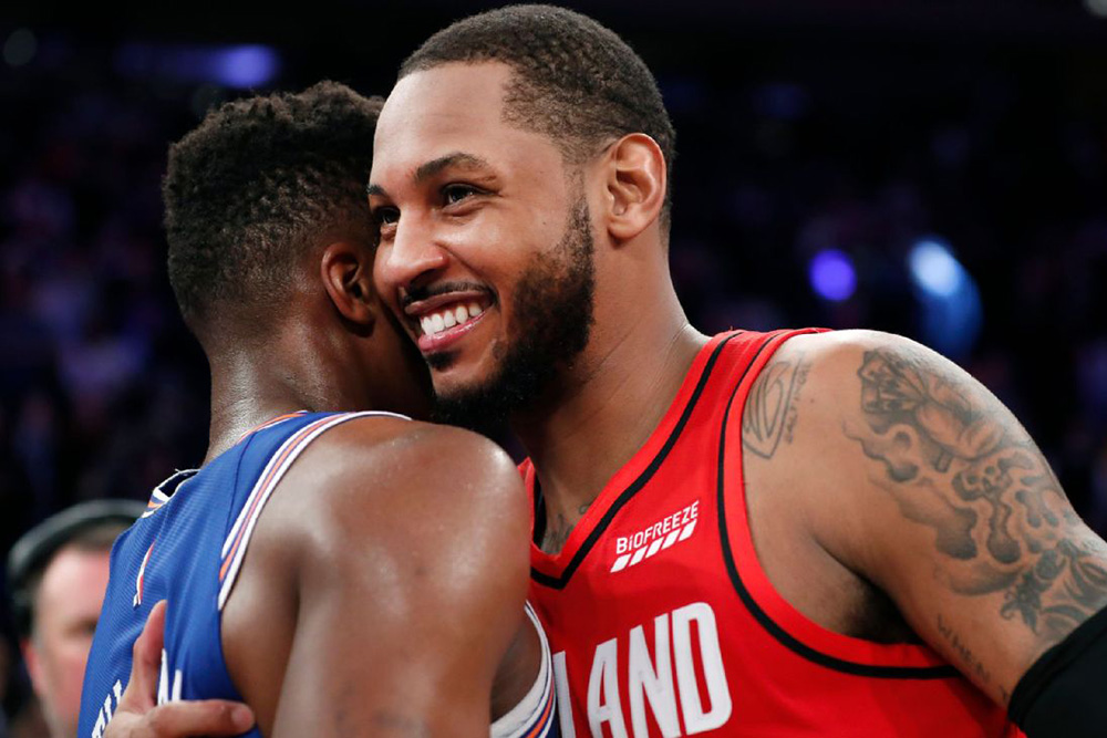 Sau tất cả, Carmelo Anthony hạnh phúc vì đã được coi là một người hùng