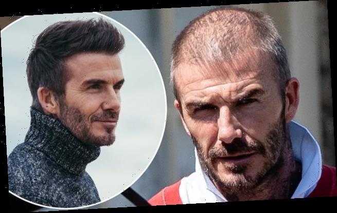 David Beckham gây sốc với mái đầu hói lưa thưa tóc
