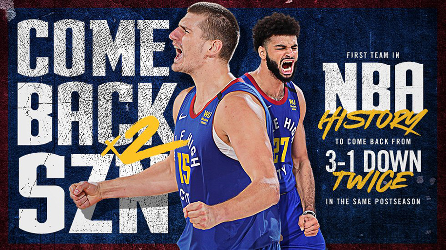 Ông vua lội ngược dòng Denver Nuggets đi vào lịch sử NBA Playoffs