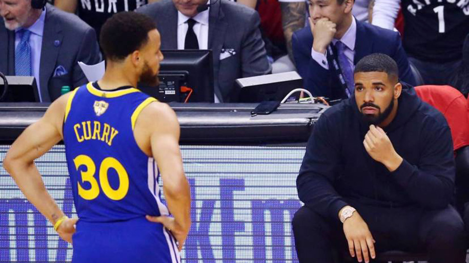 Nghỉ Playoffs, Stephen Curry rủ rapper Drake thi ném 3 điểm tại Toronto